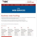 Business Web Hosting Plans - 50% off First Invoice (from $360/Yr) @ CPK Web Services