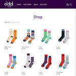 The Odd Sock (Mismatched Fashion Socks) - 30% off ($12 RRP, $8.40 Per Pair) - Free Shipping