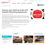 50% off Selected Rally Driving $115 (Was $229) @ RedBalloon (Multiple Locations)