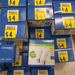 Crompton LED A60 (6W, 480 Lumens) Globes, Twin Pack $4 (Clearance) @ Bunnings Warehouse