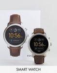Fossil Q Explorist Leather Smart Watch In Brown £146.3 (~AU $252) @ ASOS