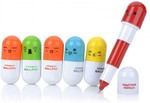 Mini Retractable Capsule Ballpoint Pen 6pcs  $0.79 US (~$1.03 AU) Shipped @ Zapals