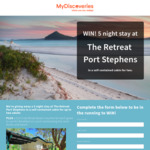 Win a 5N Stay at The Retreat Port Stephens for 2 Worth $1,280 from Innovations Direct