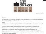 Cityshrinker City Packs $60, Were $90 Each (48hrs Only) + Shipping
