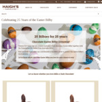Win 1 of 25 Milk or Dark Chocolate Easter Bilbies Worth $27.25 from Haigh’s