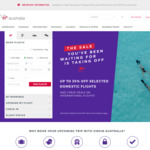 10% off Virgin Australia Domestic and International Flights: Pacific Islands, Bali, Port Moresby, Los Angeles up to Dec