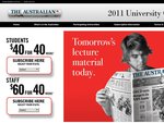 The Australian Newspaper 2011 University Offer