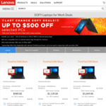 Lenovo EOFY Sale - Save over $500 + Free Shipping