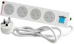 HPM 4x Outlet Surge Protected Child-Safe Powerboard $4.90 @ Spotlight