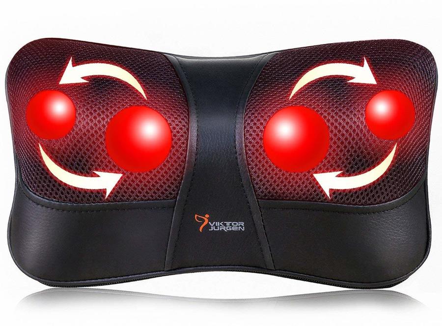 VIKTOR JURGEN Shiatsu Kneading Massage Pillow with Heat,Neck