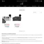19 Piece Cosmetic Brush Set 50% off - $60 Plus Free Gifts + Free AU & NZ Shipping @ ELF Cosmetics