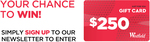 Win a $250 Westfield Gift Card from Spice News