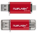 NUIFLASH 128GB Type-C OTG USB3.0 Flash Drive $15.39USD (~$21.33AUD) GST + Delivered @ Zapals App