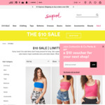 Supre - Nothing over $10 Sale (Tops from $2)