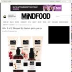 Win 1 of 3 Blessed By Nature Prize Packs Worth $91.65 from MiNDFOOD