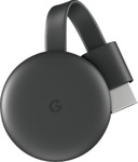 Google Chromecast - Charcoal Grey (3rd Gen) $47.20 @ The Good Guys eBay