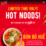 Free Bowl of Bun Bo Hue @ Roll’d via App