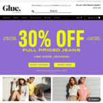 30% off Sitewide (Free delivery over $50) @ Glue Store