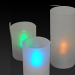 Set of 3 Blow-on-off LED Candles $9.95 + $4.95 Capped Shipping