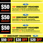 [NSW] Snow Gear VIP Discount Vouchers $100 off Buying Any Adult Ski or Snowboard with Bindings @ Alpsport West Ryde