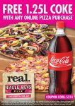 Free 1.25l Coke Variety with Any Online Pizza Purchase at Eagle Boys Pizza