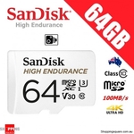 SanDisk High Endurance MicroSD 64GB $14.95, 128GB $29.95, SanDisk Ultra MicroSD 128GB $17.95 + Delivery @ Shopping Square