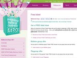 Free Entry to MEL Pregnancy, Babies and Children Expo  OCT 21-23   + Adl, Syd, Per in 2012