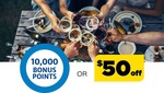 Spend $40/$45/$50/$70/$100 per Week for 3 Weeks, Get 10000 flybuys Points or $50 off Next In-Store Shop @ Liquorland
