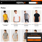 Classic Pique Short Sleeve Polo Shirt $30 (Was $79.95, Free Delivery With $50+ Spend) @ Superdry