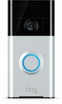[Prime]: Ring Ring Wi-Fi Enabled Video Doorbell in Satin Nickel (Previous Gen) $74.50 Delivered @ Amazon AU