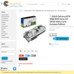 ASUS GeForce RTX 3080 ROG Strix OC 10GB Video Card - Gundam Edition $2399 + Delivery @ Capitol Computer