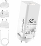 HEYMIX GaN Charger 65W PD USB-C Wall Charger, 2-Port QC 4.0, US/EU Travel Adapter $35.96 Shipped @ AU Select Amazon AU