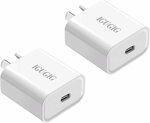 IGUGIG 2 Pack 20W USB-C PD Charger $11.99 + Delivery ($0 with Prime/ $39 Spend) @ WQQ Direct via Amazon AU