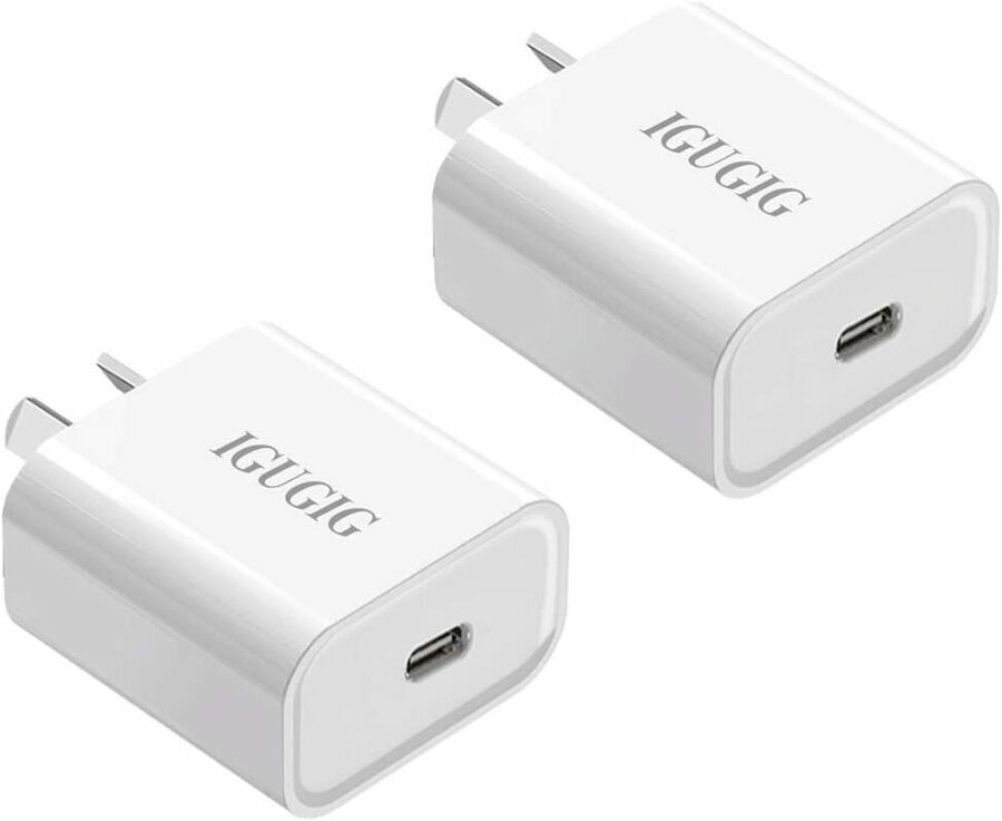 IGUGIG 2 Pack 20W USB-C PD Charger $11.99 + Delivery ($0 with Prime ...