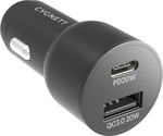 Cygnett 20W USB-C PD & USB-A QC 3.0 Dual Port Car Charger $9.99 @ Bunnings (Special Order)