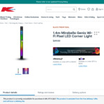Mirabella Genio 1.4m RGB Pixel Corner Light $49 @ Kmart