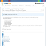[QLD] Free Travel on TransLink Brisbane City Council Buses 10-12 Dec & 17-19 Dec