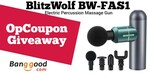 Win a BlitzWolf BW-FAS1 Massage Gun from Opcoupon | Week 91