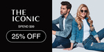 25% off $99 Min Spend on Full Priced Items (Little Birdie Members), $15 Cashback on $100 Spend via Commbank Rewards @ THE ICONIC