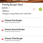 KFC Family Burger Deal $21.95 (KFC App Only Deal)