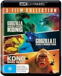 Godzilla & Kong 3 Movie Collection 4K $29.98 + Delivery ($0 with Prime/ $39 Spend) @ Amazon AU