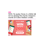 Win 1 of 5 $1,000 Coles Online Credits from Mamamia