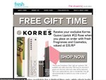 Free Korres Lipstick with Any Purchase, No Minimum Spend Required