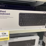 [VIC] J.Burrows Wired Keyboard $3 In-Store @ Officeworks, Coburg North