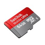 64GB SanDisk Mobile Ultra microSDXC Class 6 Flash Memory A $61.85 Delivered from Amazon