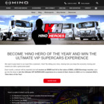 Win the Ultimate VIP Supercars Experience for You and a Friend from Hino