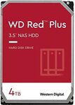 Western Digital Red Plus 4TB SATA 3.5" 5400RPM CMR NAS HDD $138.94 (2 for $230.64 With Prime) Delivered @ Amazon US via AU