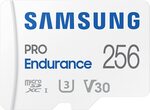 Samsung 256GB PRO Endurance MicroSD Card $36.88 + Delivery ($0 with $49 Spend/Prime) @ Amazon US via AU