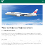 Win a Pair (2x) of Return Economy Tickets to Japan (MEL/SYD to Tokyo) with Japan Airlines