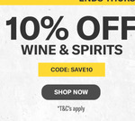 10% Off Wine & Spirits @ Liquorland